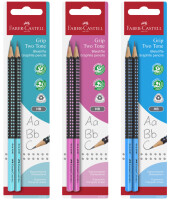 FABER-CASTELL Bleistift Grip 2001 Two Tone HB 2x BK