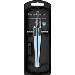FABER-CASTELL Zirkel Schnellverstellz. Grip sky blue