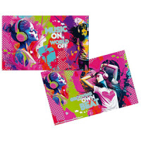 HERMA Schreibunterlage Kartonmusic Girl 55x35 3Stk