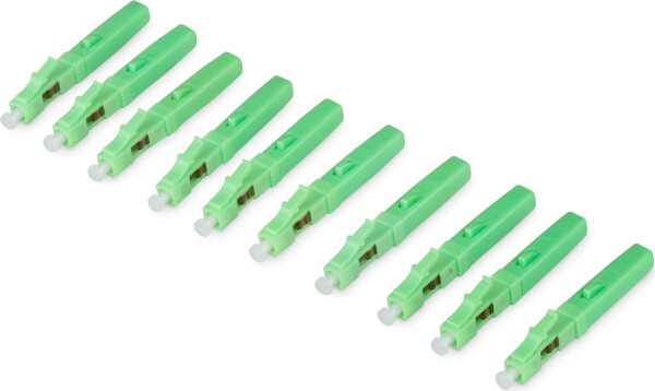 DIGITUS LWL Feldstecker LC/APC Singlemode 10 Stk. grün