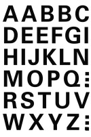 HERMA Buchstaben 15 mm A-Z schwarz, wetterfeste Folie