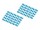 DIGITUS Farbclips für Patchkabel RJ45 100 Stück blau