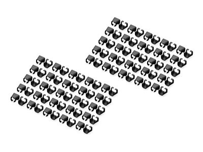 DIGITUS Farbclips für Patchkabel RJ45 100 Stück schwarz