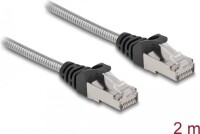 DELOCK RJ45 Kabel Cat.6A U/FTP mit Metallmantel 2 m