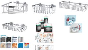 tesa ALUXX Eckablagekorb einstöckig 92m x 192mm silber