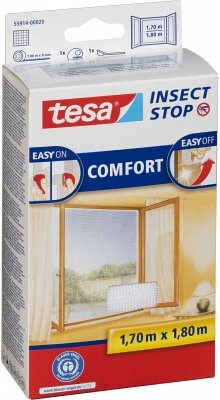 tesa Fliegengitter Comfort Klett für Fenster weiß