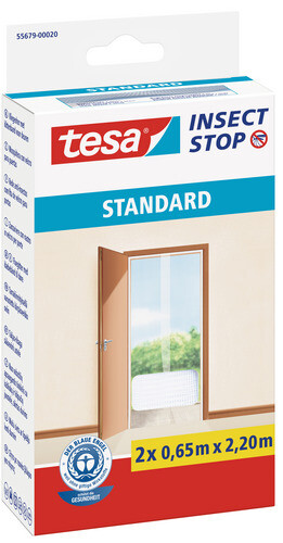 tesa Fliegengitter Standard Klett für Türen anthrazit