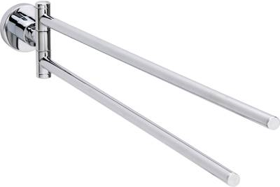 tesa LOXX Handtuchhalter inkl. Kleber zweiarmig silber