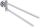 tesa LOXX Handtuchhalter inkl. Kleber zweiarmig silber