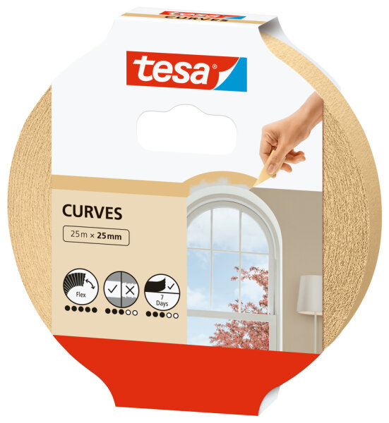tesa Malerband Kurven 25m x 38mm