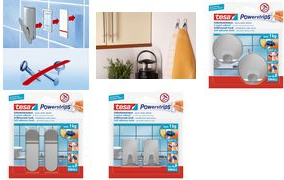 tesa Powerstrips Haken S edelstahl