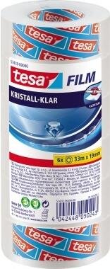 tesafilm C+C kristall-klar 6 Rollen 33m x 19mm transparent