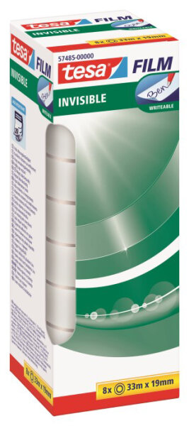 tesafilm Invisible Turm 8 x 33m x 19mm