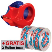 tesafilm Abroller Mini + 2 Rollen kristall-klar