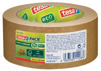 tesapack Papierklebeband Standard ecoLogo 25m x 38mm