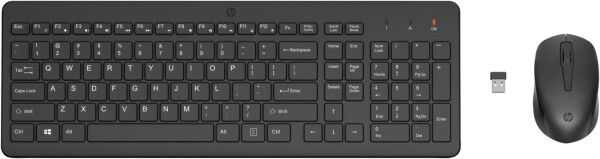 HP Tastatur+Maus 330 Set Kabellos USB-A Schwarz