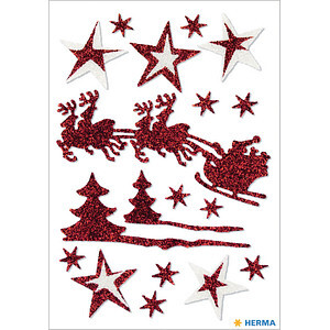 HERMA MAGIC WEIHN. SCHLITTENFAHRT, GLITTERY