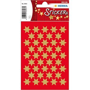 HERMA DECOR STERNE GOLD Ø14 mm