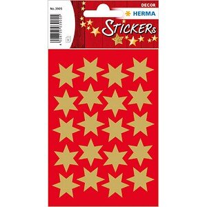 HERMA DECOR STERNE GOLD Ø21 mm
