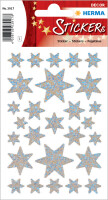 HERMA DECOR STERNE SILBER, HOLOGRAPHIEFOLIE