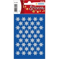 HERMA DECOR STERNE SILBER Ø14 mm