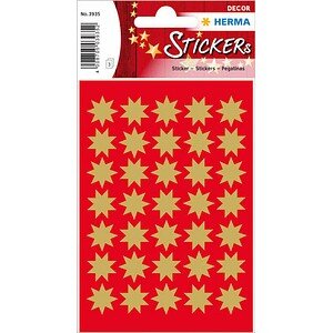 HERMA DECOR STERNE GOLD Ø16 mm