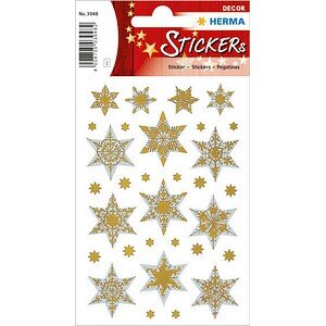 HERMA DECOR STERNE SILBER&GOLD, HOLOGRAPHIEFOL