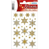 HERMA DECOR STERNE SILBER&GOLD, HOLOGRAPHIEFOL