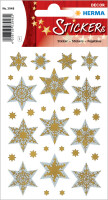 HERMA DECOR STERNE SILBER&GOLD, HOLOGRAPHIEFOL