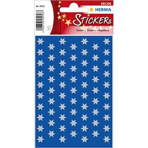 HERMA DECOR STERNE SILBER Ø8 mm