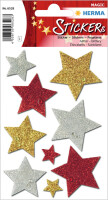 HERMA MAGIC WEIHN. BUNTE STERNE, GLITTERY