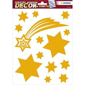 HERMA FENSTERBILD A4 STERNE GOLD