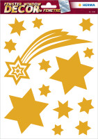 HERMA FENSTERBILD A4 STERNE GOLD