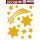 HERMA FENSTERBILD A4 STERNE GOLD