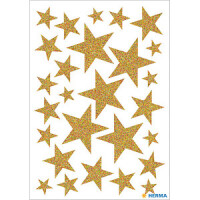 HERMA MAGIC WEIHN. STERNE GOLD, GLITTERY