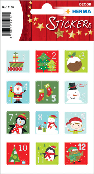 HERMA DECOR ADVENTSKALENDERZAHLEN KINDER,BEGL.