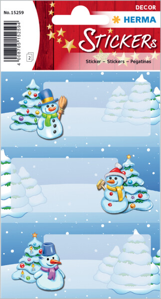 HERMA DECOR WEIHN. GESCHENKEST. WINTERLANDSCH.