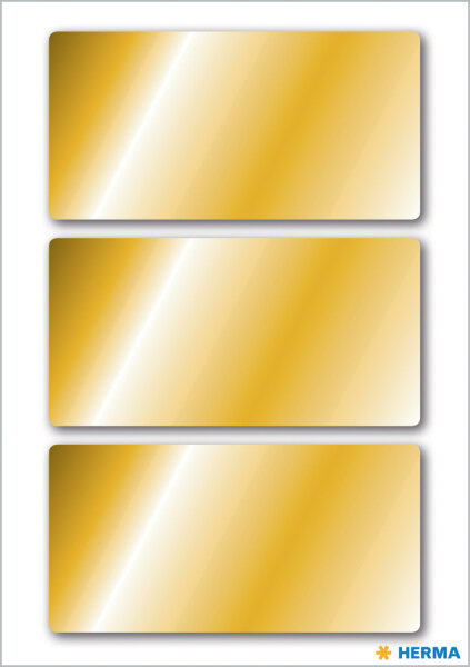 HERMA WEIHN. GOLDETIKETTEN 34 x 67 mm
