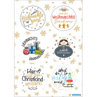 HERMA DECOR WEIHNACHTSPOST, BEGLIMMERT