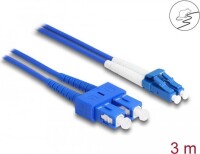 DELOCK LWL Kabel mit Metallarmierung LC Duplex Singlemode 3m
