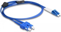 DELOCK LWL Kabel mit Metallarmierung LC Duplex Singlemode 1m