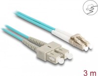 DELOCK LWL Kabel mit Metallarmierung LC Duplex Multimode 3m