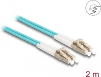 DELOCK LWL Kabel mit Metallarmierung LC Duplex Multimode 2 m