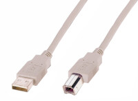 DIGITUS USB 2.0 Anschlusskabel Typ A -B  St/St 1,8m schwarz