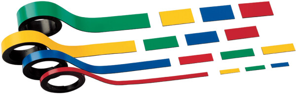 MAUL Magnetstreifen, 1cm x100 cm, 2 St. rot