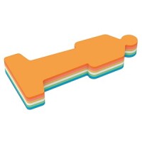 MAUL Moderationskarten Mensch 9 x 20 cm, 120 St./Pack Bunt