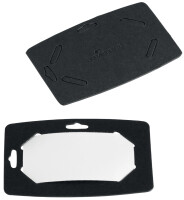 DURABLE Namensschild 40x75mm Recycling-Papier 20Stk schwarz