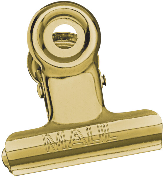MAUL Papier-Klemmer MAULstandard, Breite 30 mm, 10 St. gold