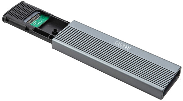 DIGITUS Gehäuse USB 3.1 Gen2 SSD M2 NVMe Alu