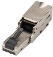 DIGITUS Feldstecker biegbar CAT 6A  STP mit Staubschutzkappe